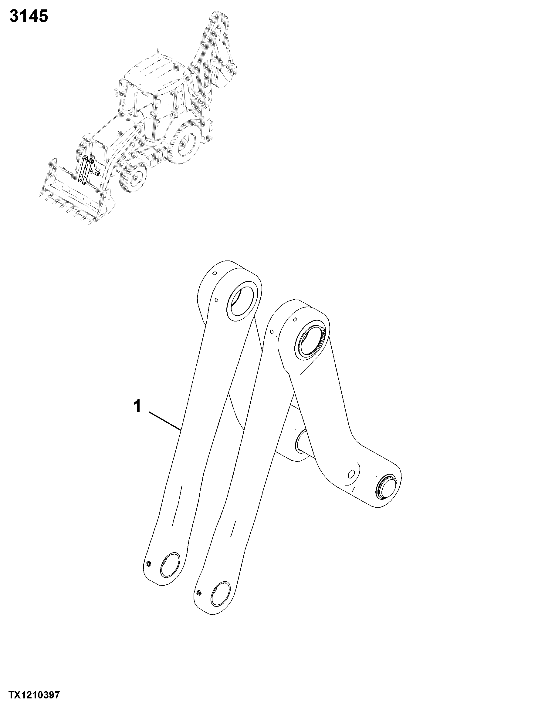 3145 Bucket Loader Linkage