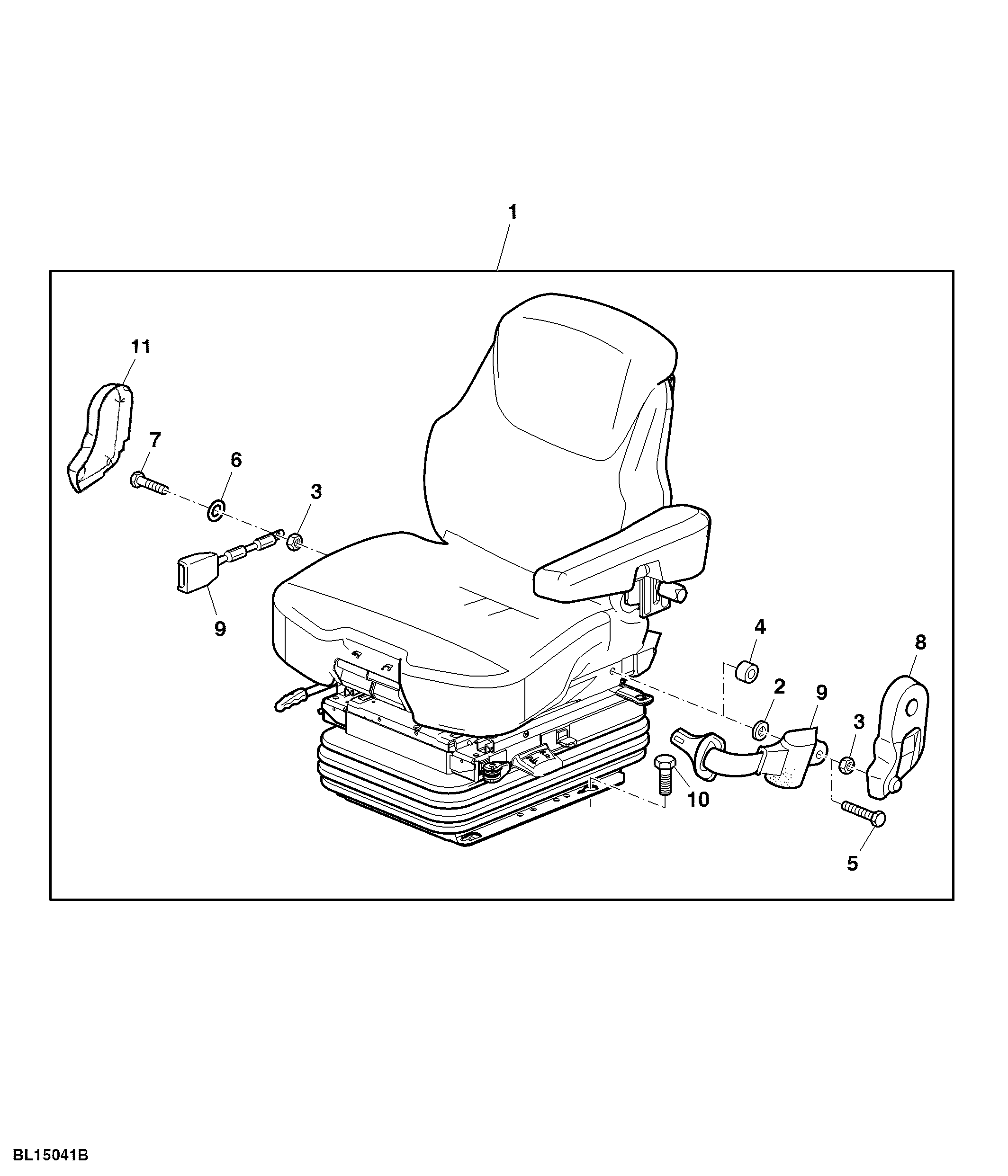 Attachment, Seat, Air Suspended, CommandARM™, MSG95AL / 741