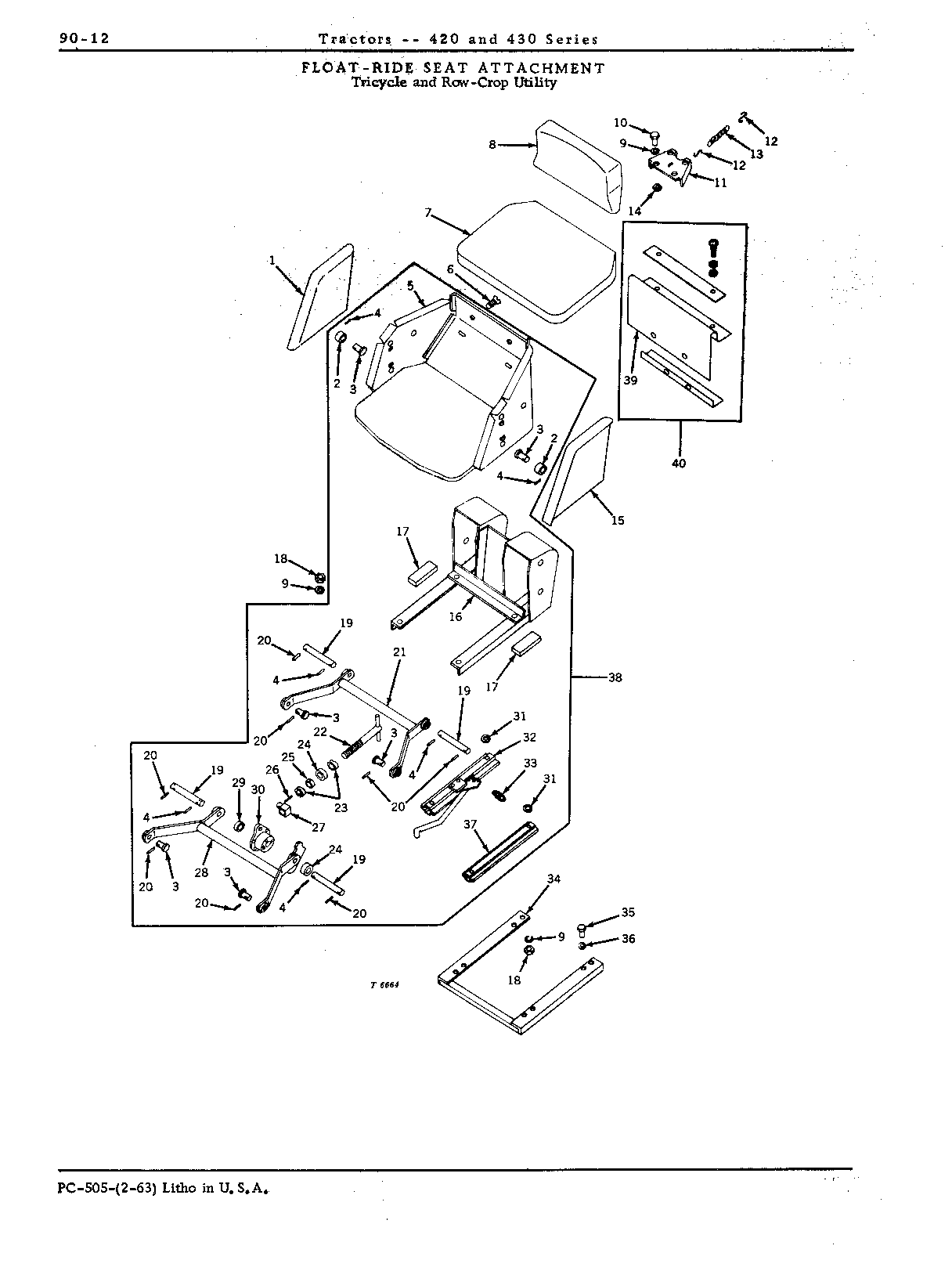 Float ride seat (T and W)