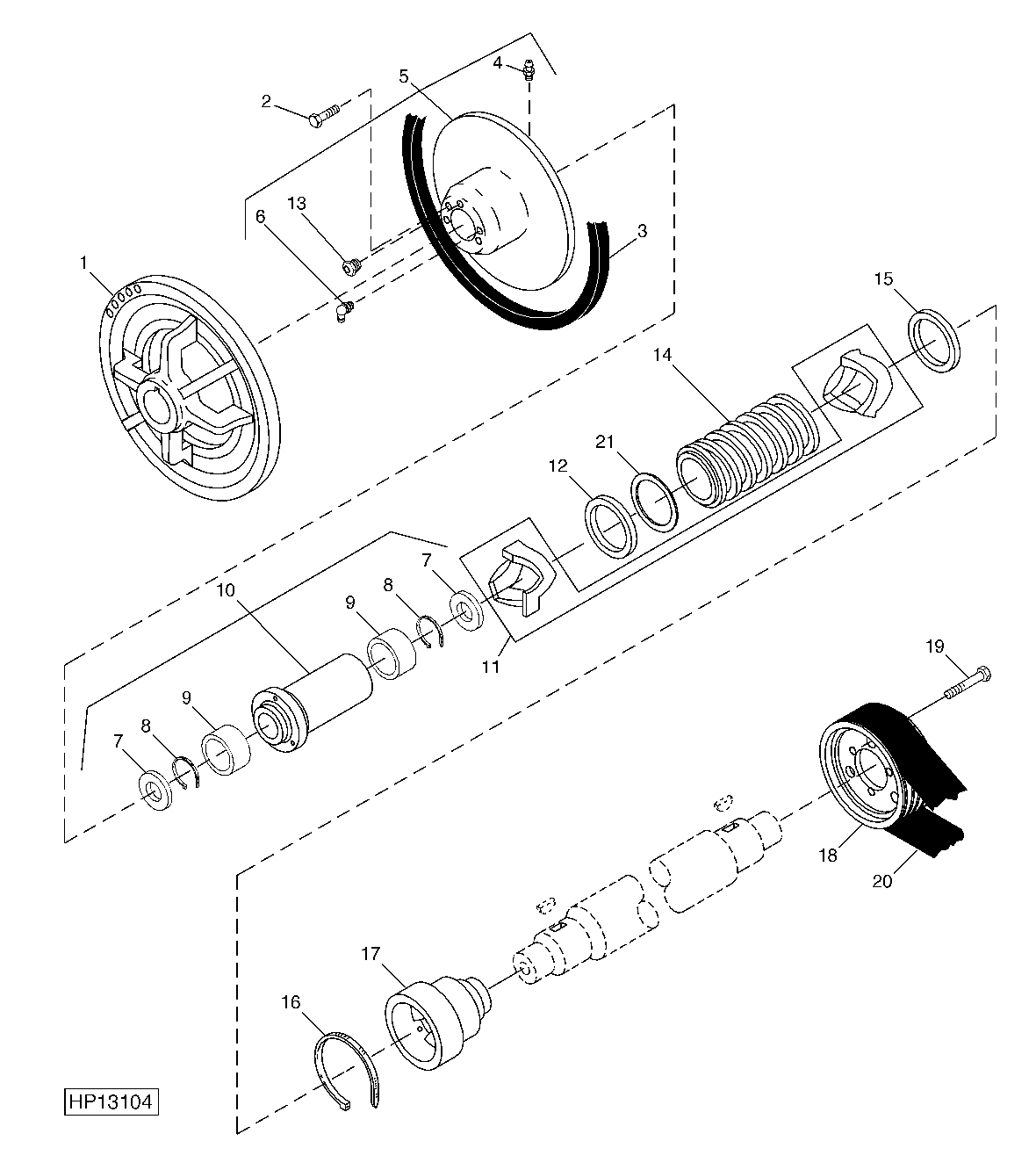 DUAL-RANGE CYLINDER DRIVE INTERMEDIATE SHEAVE