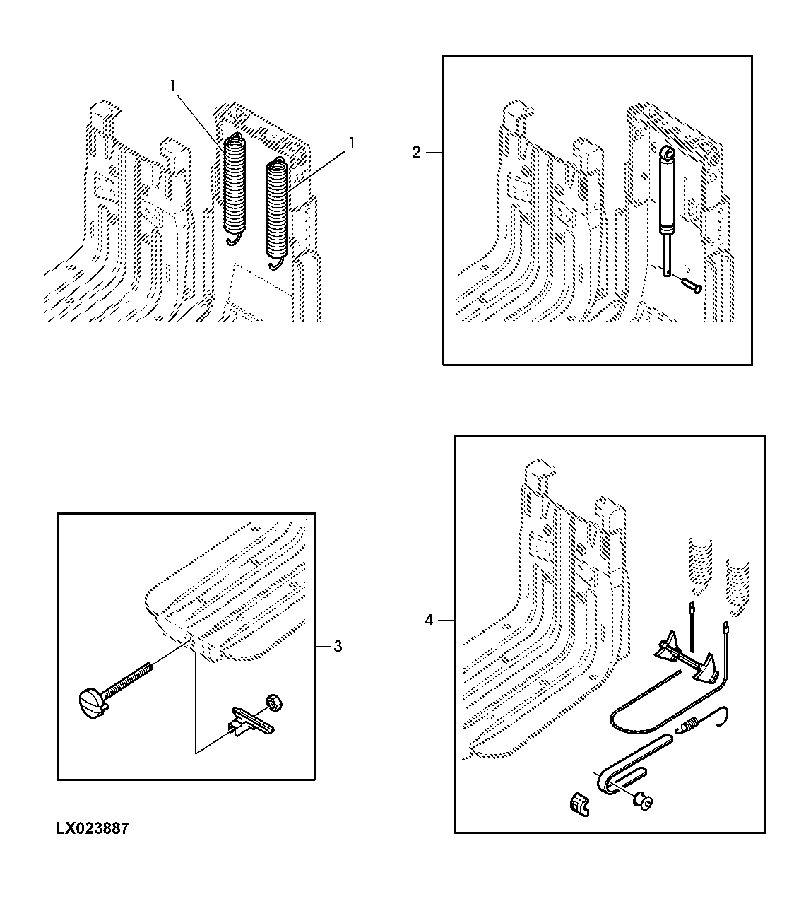 COMFORT SEAT (ADJUSTERS) (WITH CAB/ISOLATED OPEN OPERATOR STATION)