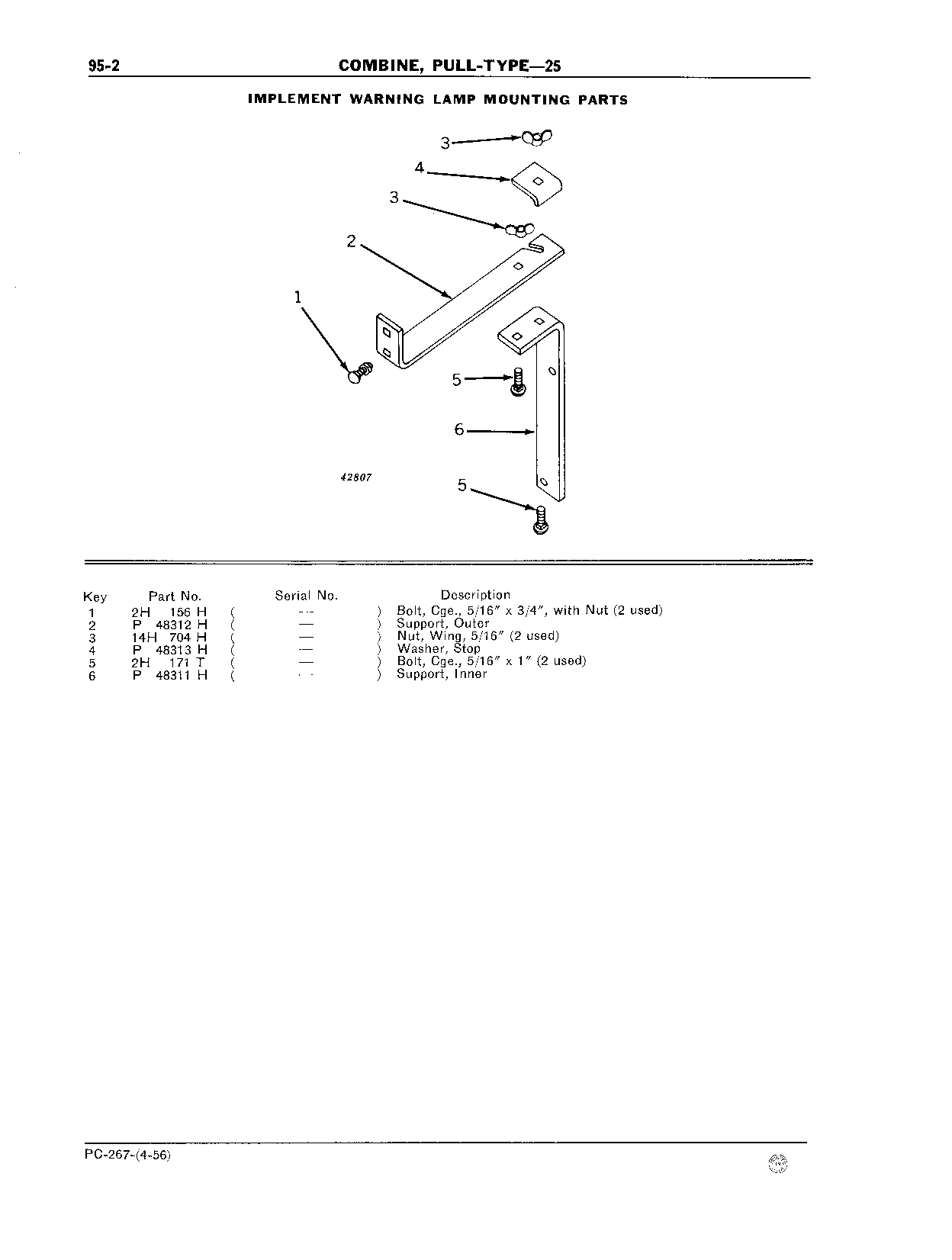 Implement Warning Lamp and Reflective Tape Strip (Continued)