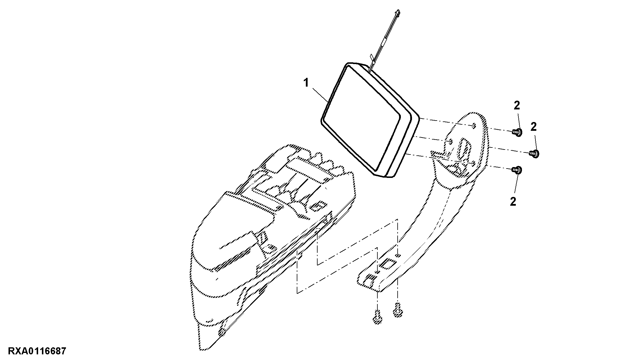 Secondary Display Unit, W/TouchScreen