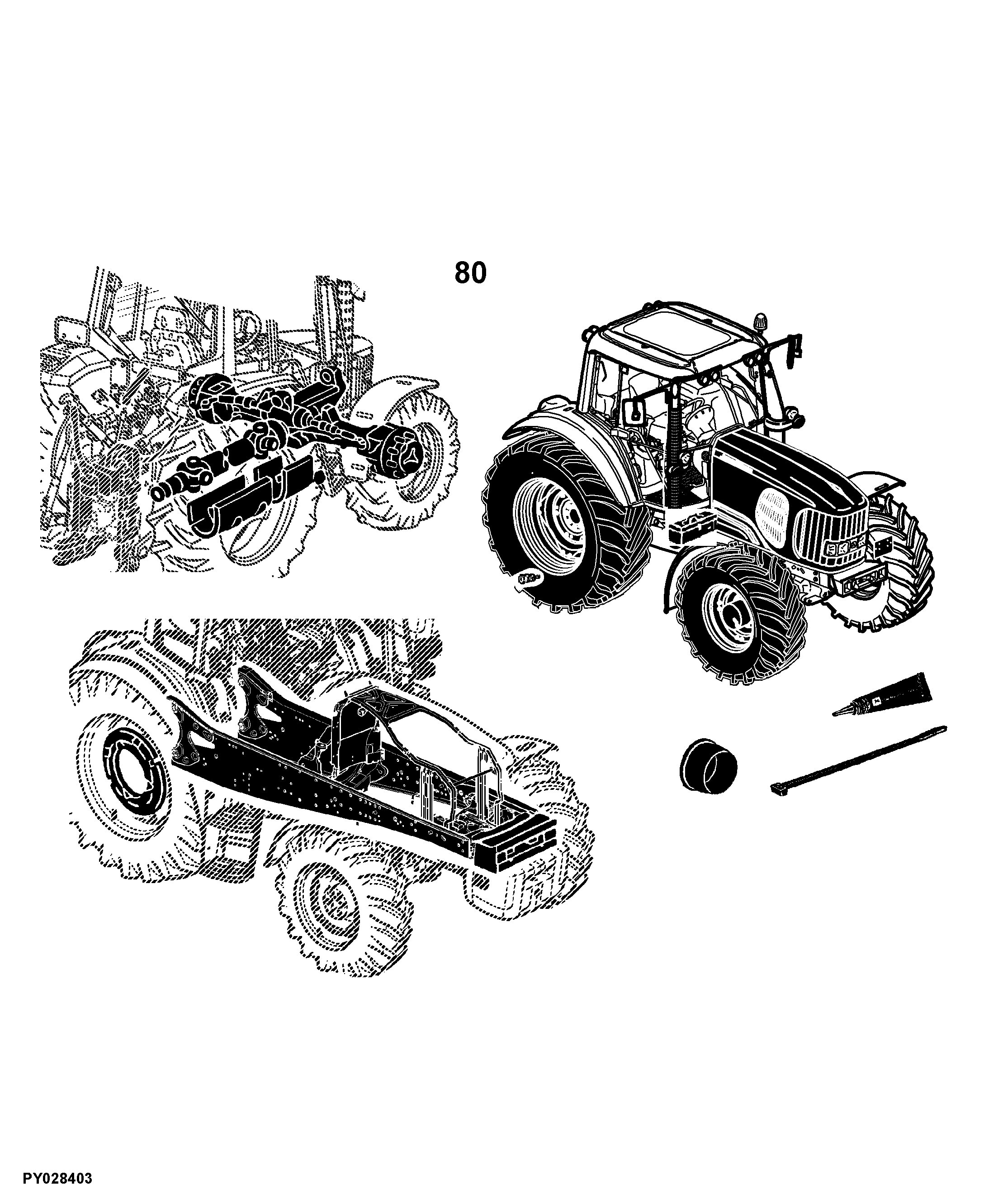 1854 Tractor (Engine 6068HL284, 6068HYH02) (China Edition)