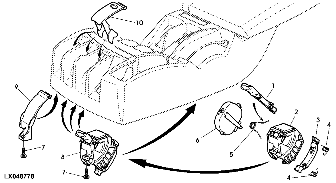 SELECTIVE CONTROL VALVE, CONTROL LINKAGE (COMMAND ARM)