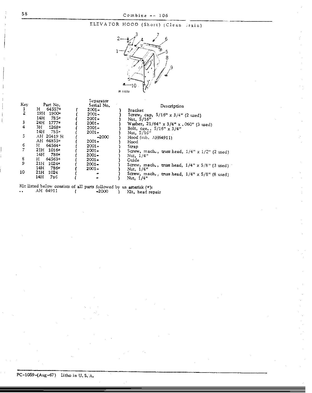 Elevators and Augers (Continued)