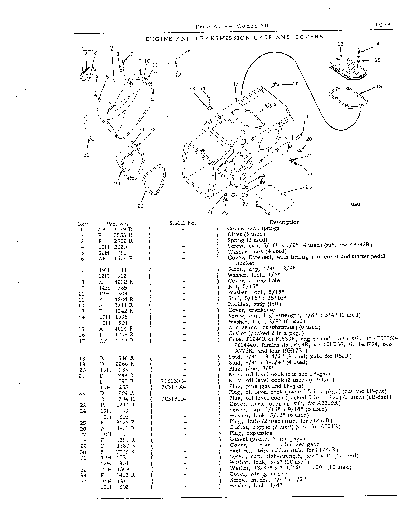 Section 10-Front End Support, Engine, and Transmission Case (Continued)