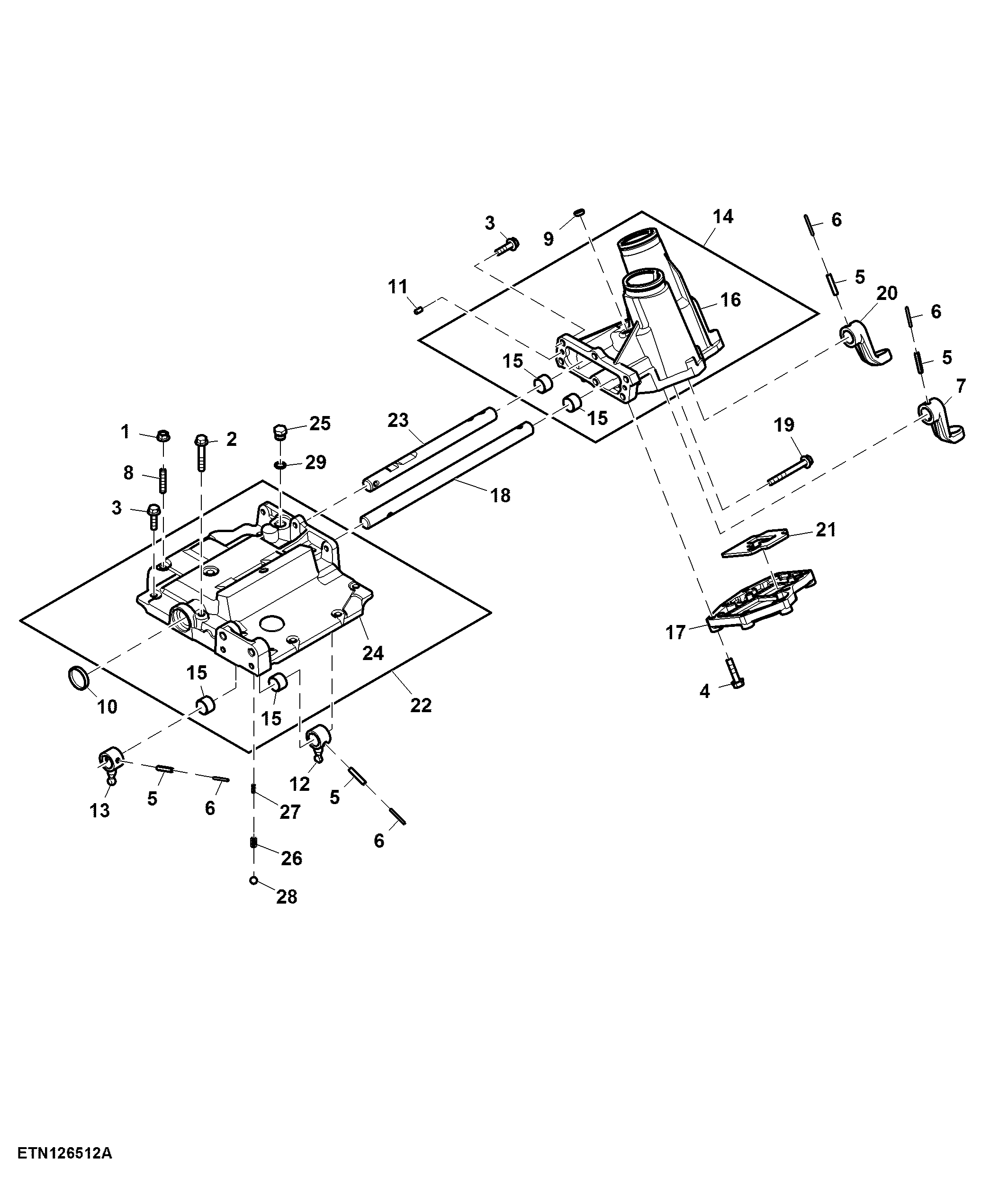 Shifter Case, RH Control, SyncShuttle™ (002936 - )