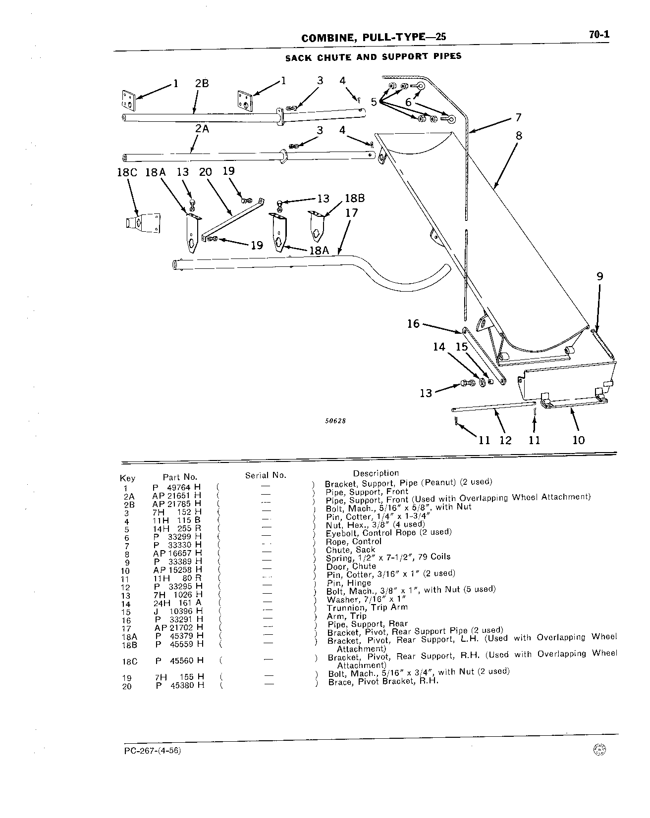 Sack Chute and Support Pipes