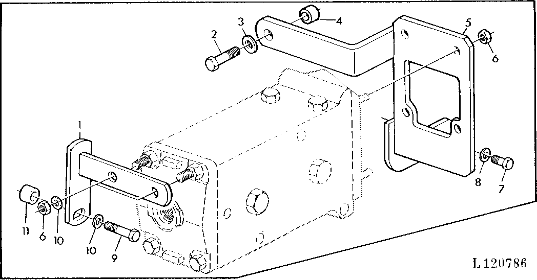 BRACKET FOR SELECTIVE CONTROL VALVES (POPPET TYPE WITH SG2 CAB)