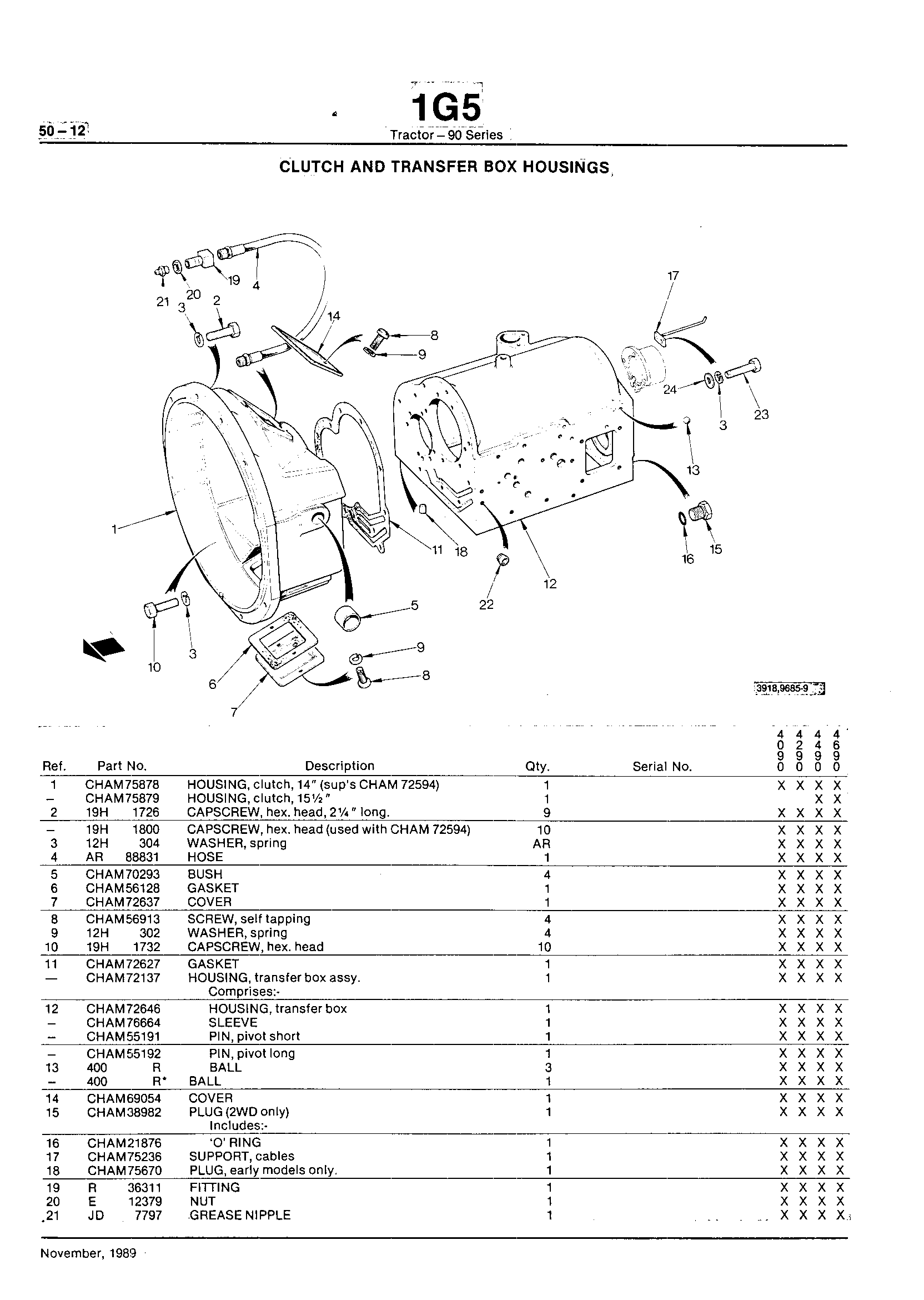 Power Train Clutch and Transfer Box Housings