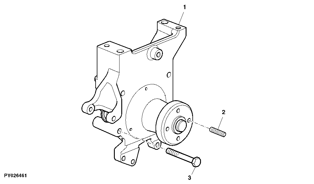 Mechanical Coolant Pump, Fan Console And Attaching Parts