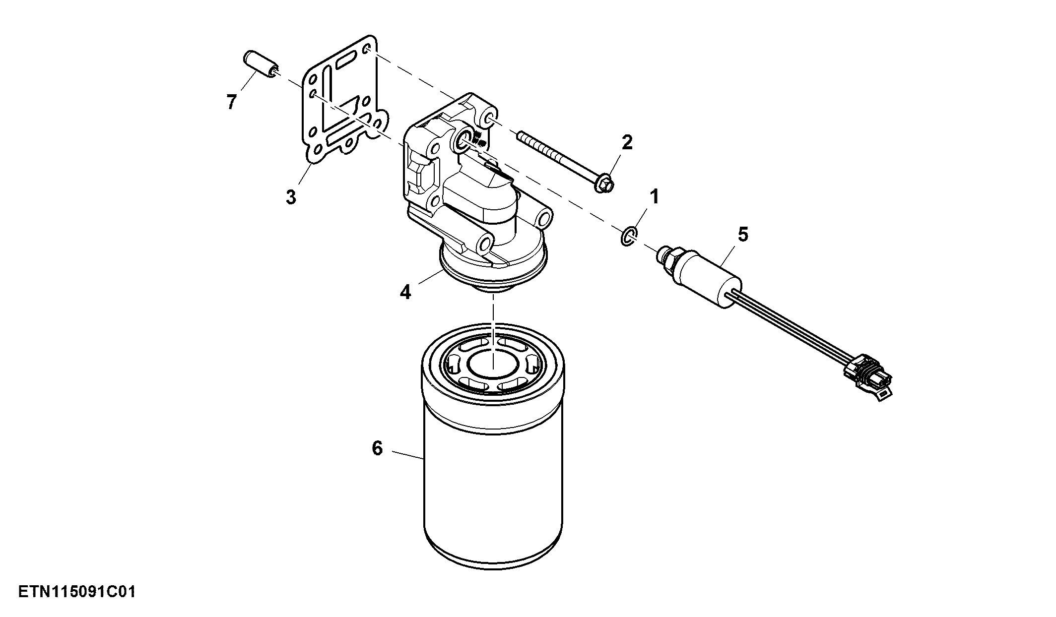 Transmission Oil Filter, CommandQuad™ Transmission