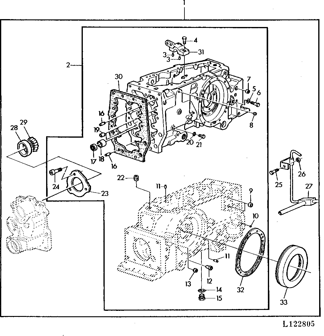 TRANSMISSION CASE CONVERSION KIT (SYNCHRONIZED TRANSMISSION)