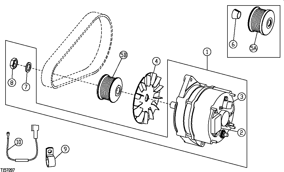 ALTERNATOR,REGULATOR AND PULLEY T04045TT052( -804732)