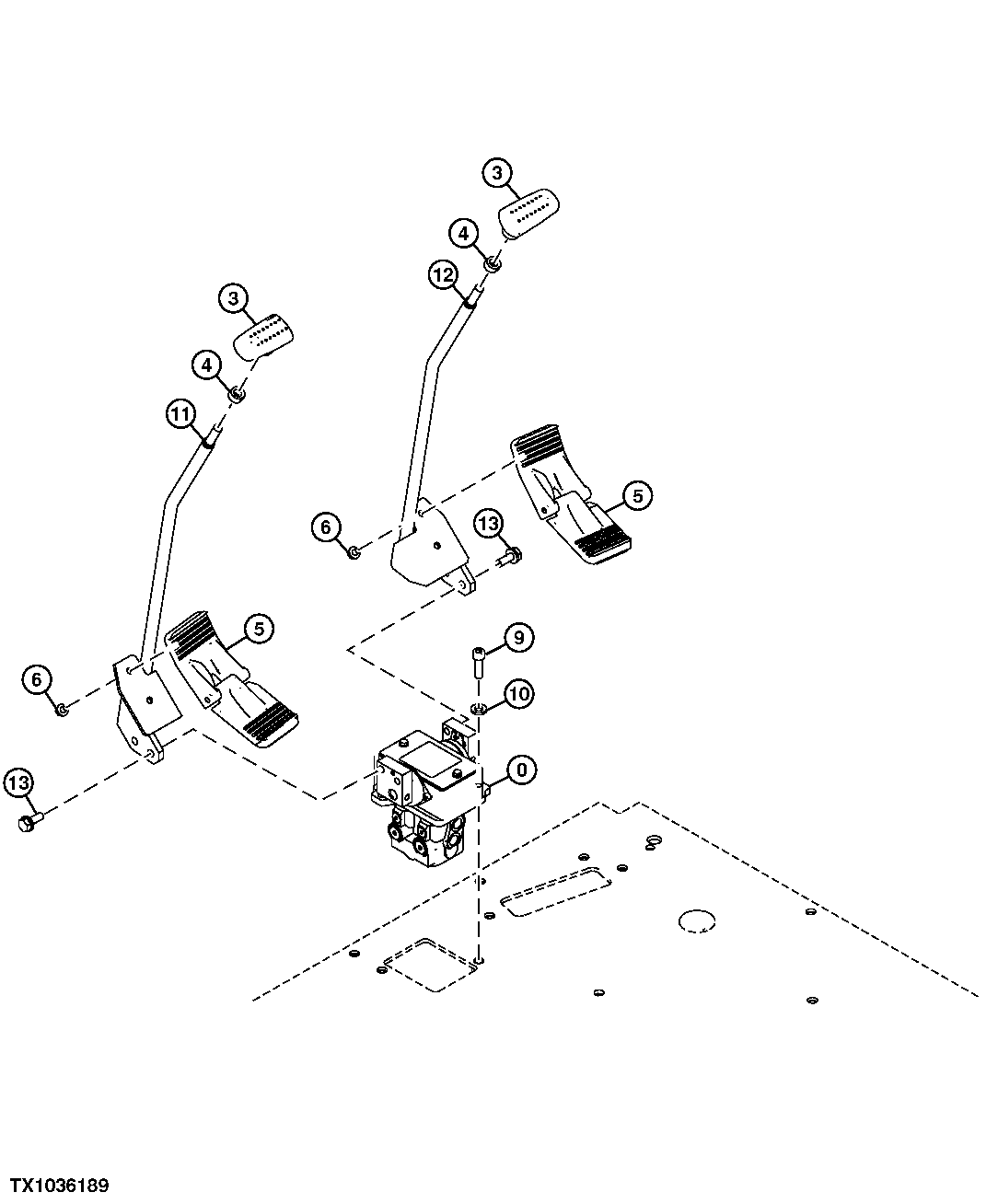 Travel Pilot Control Valve, Levers and Pedals