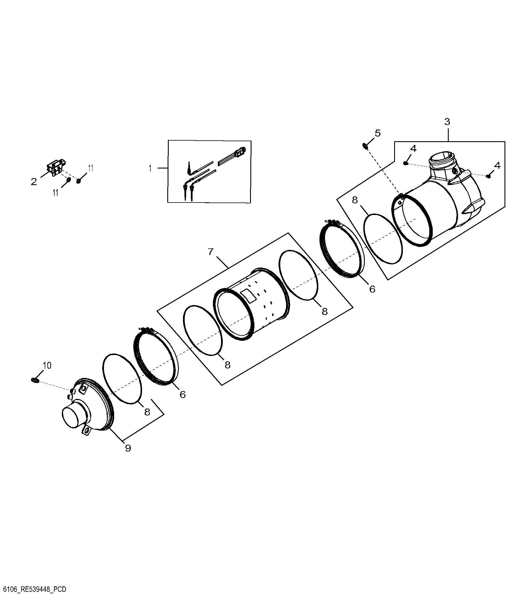 6106 Exhaust Filter / Diesel Particulate Filter