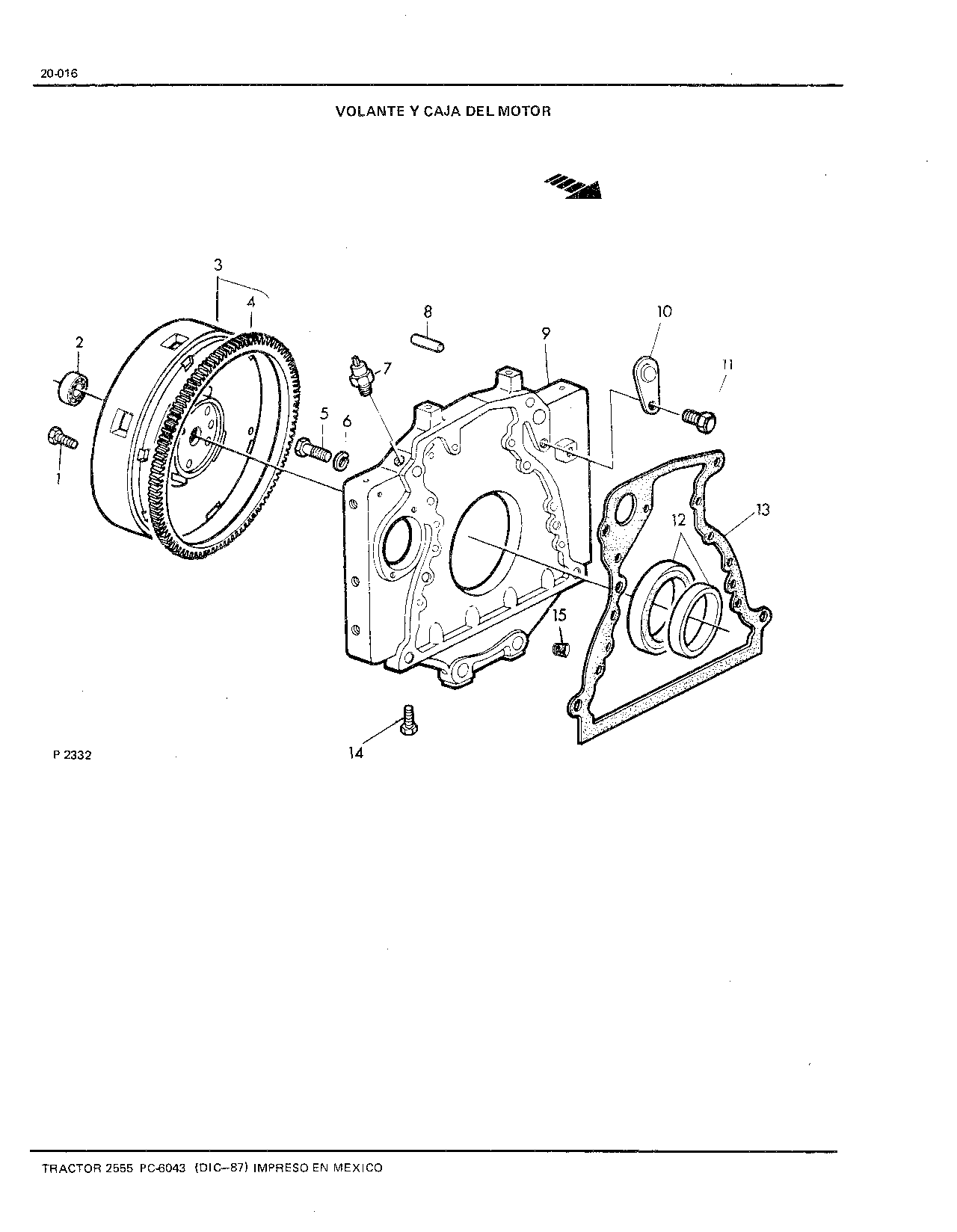 Caja Del Motor y Volante