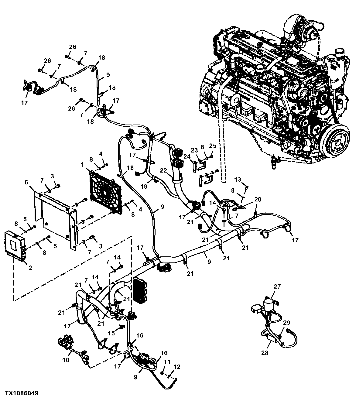 Engine Control Unit and Engine Interface Wiring Harness