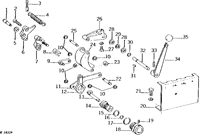 Rockshaft Control Linkage and Load Selector Control