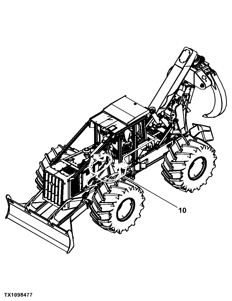 848H Cable and Grapple Skidder (PIN: 1DW848HX_ _C630436 - C666892) (PIN: 1DW848HX_ _D630436 - D666892)
