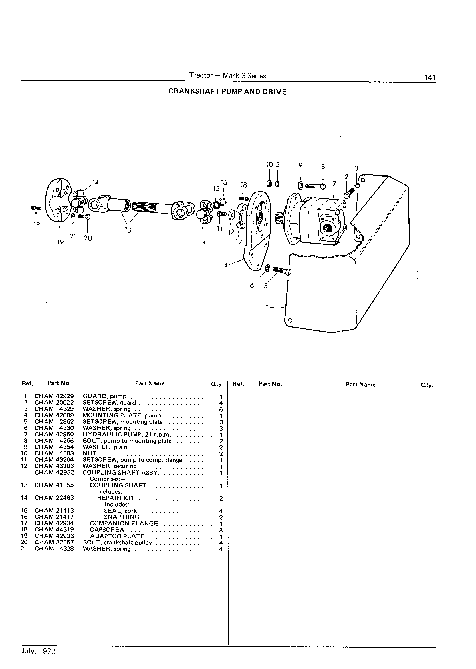 Crankshaft Pump and Drive