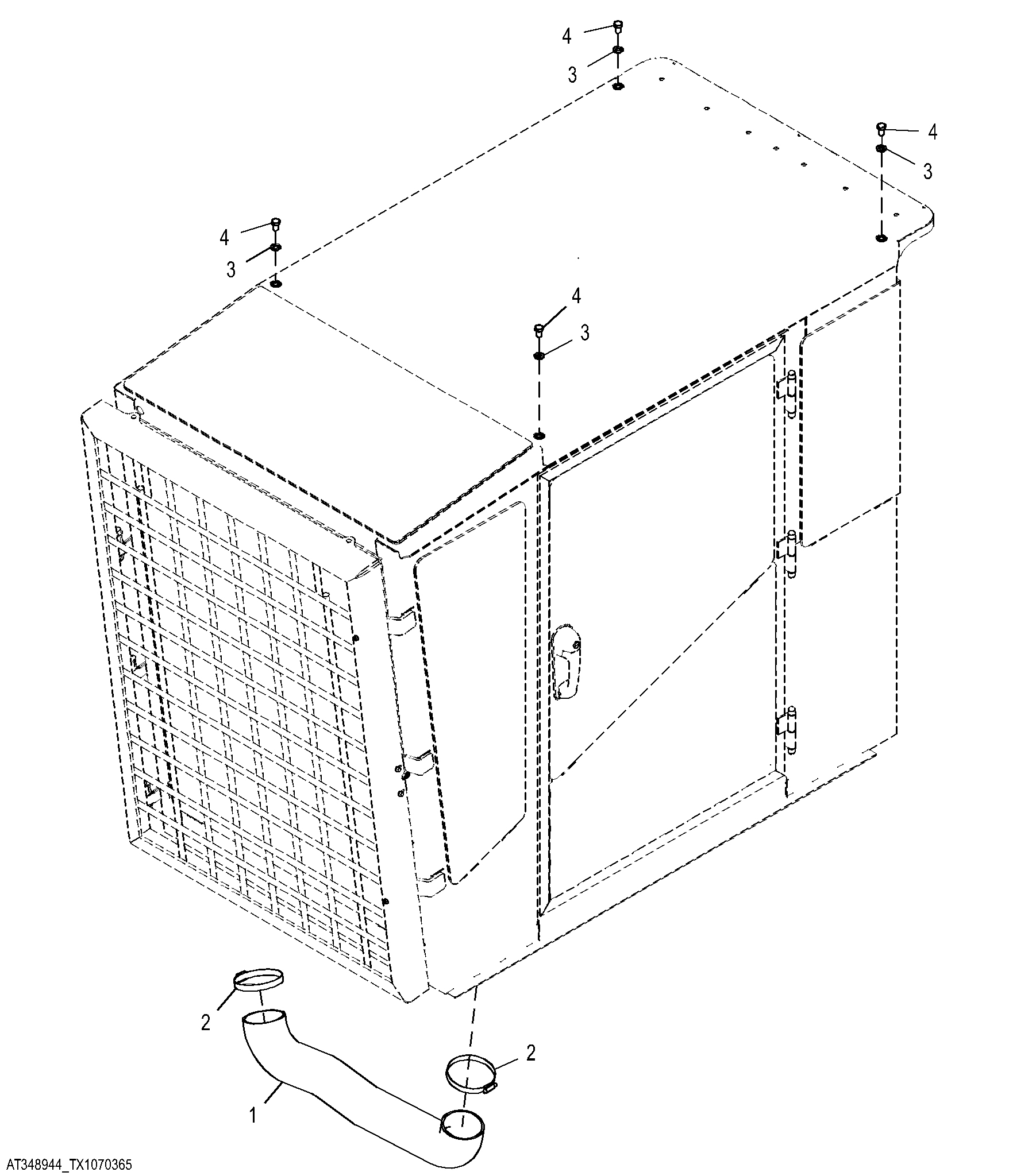 Heating Ventilation and Air Conditioning Duct, Lower