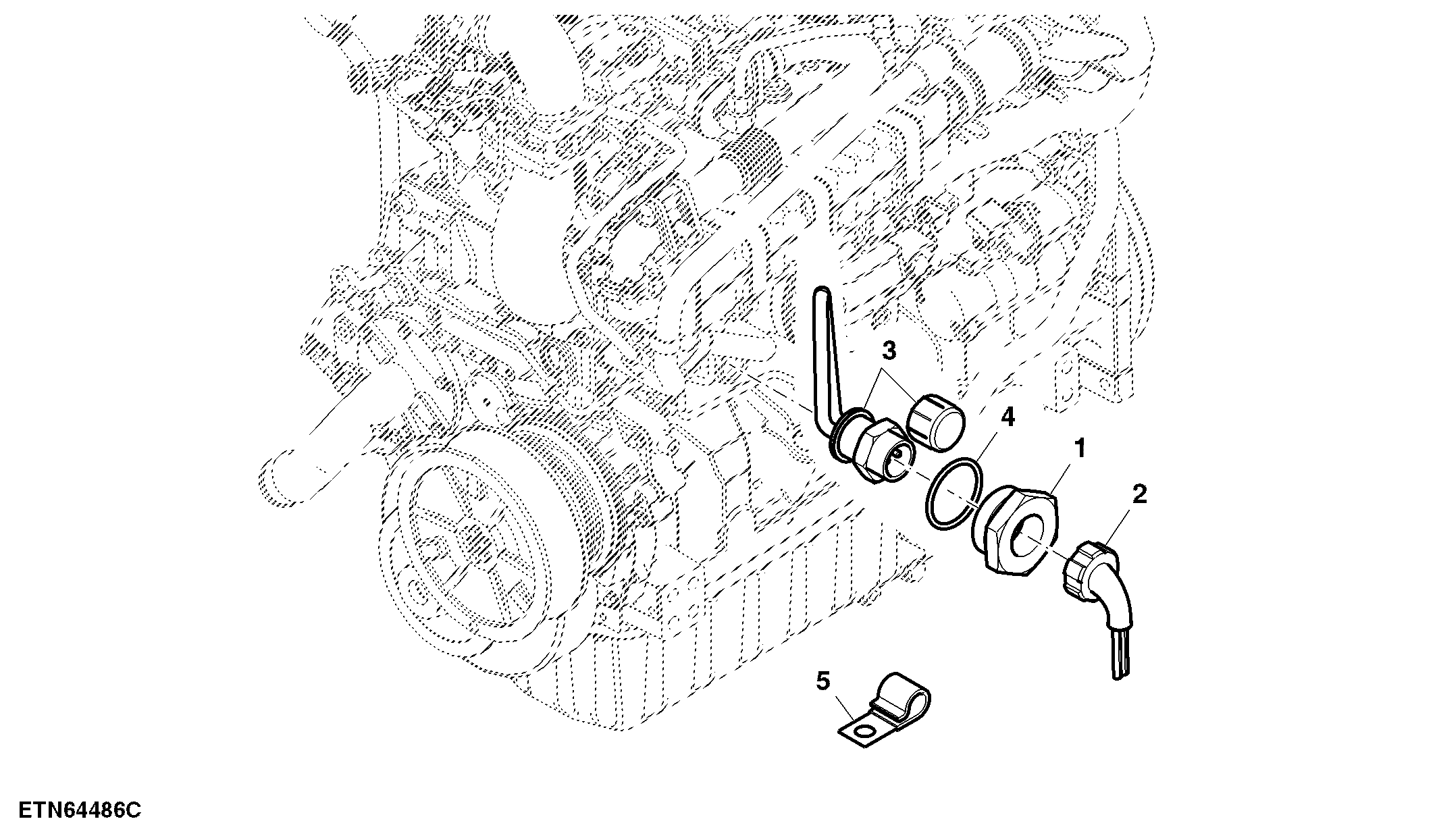 Engine Coolant Heater - 110 Volt Heater - Interim Tier 4