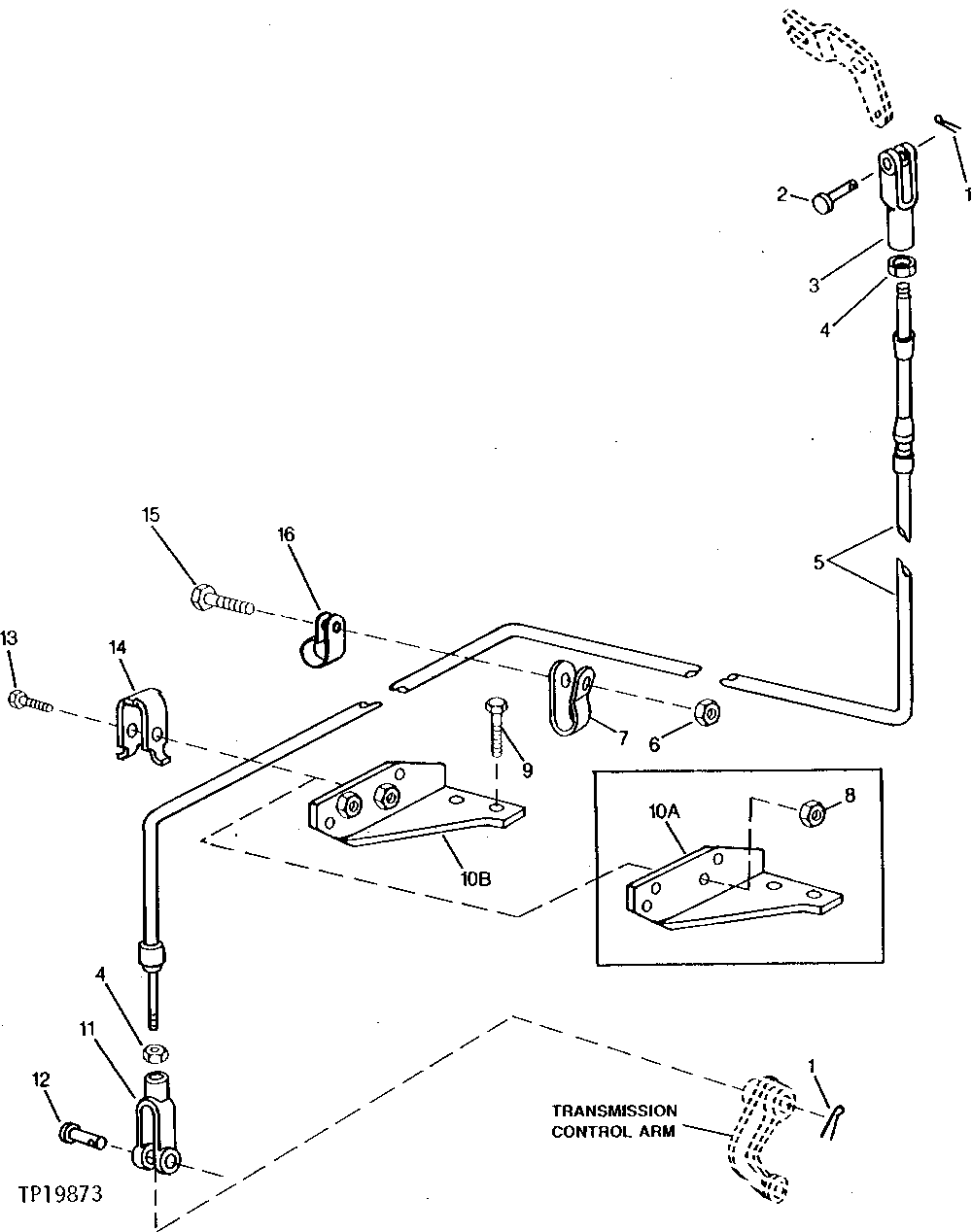 TRANSMISSION FORWARD/REVERSE SHIFT CONTROL CABLE