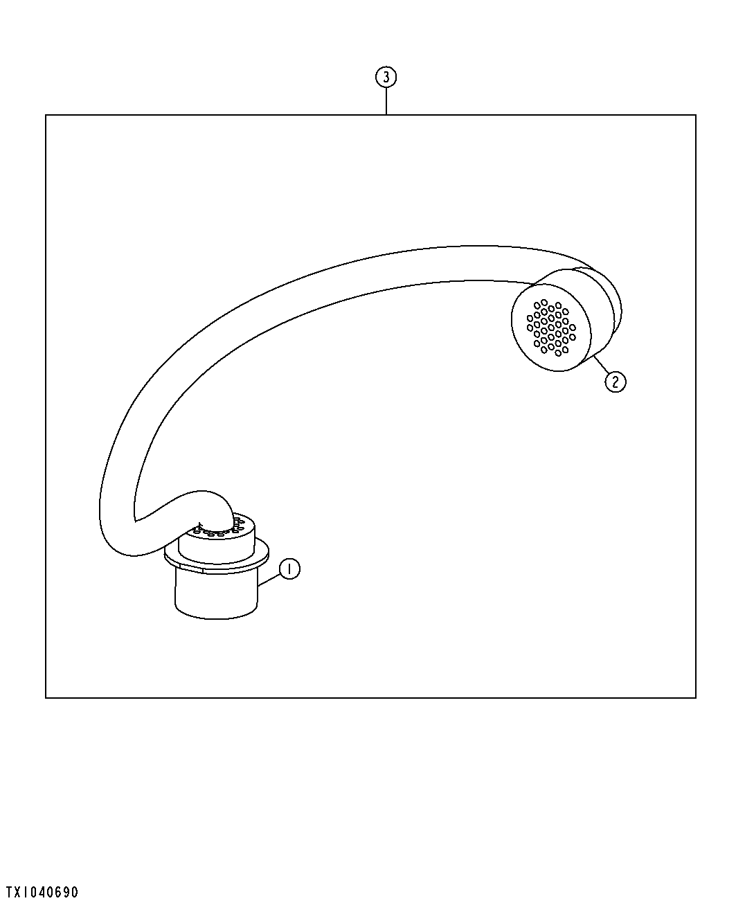 Loader Frame Wiring Harness Extension Harness
