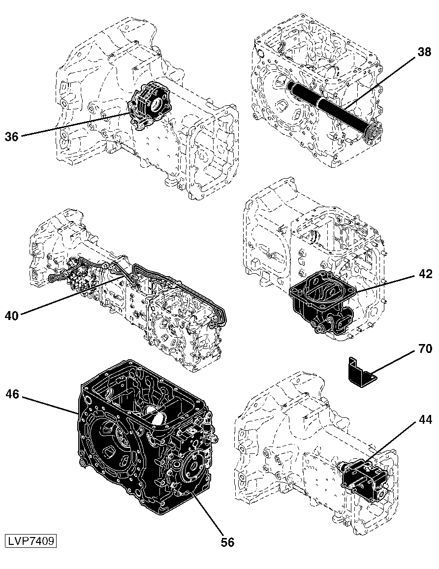 520 Powerreverser Transmission (P/R) With Electro-Hydraulic (EH) Hi/Low Tractor