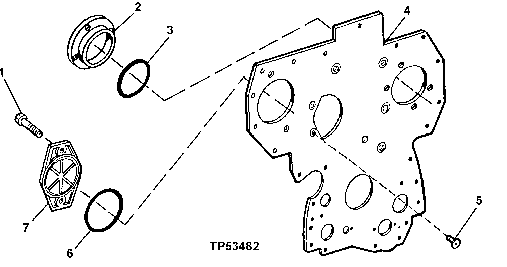 ENGINE FRONT PLATE AND AUXILLARY DRIVE COVER