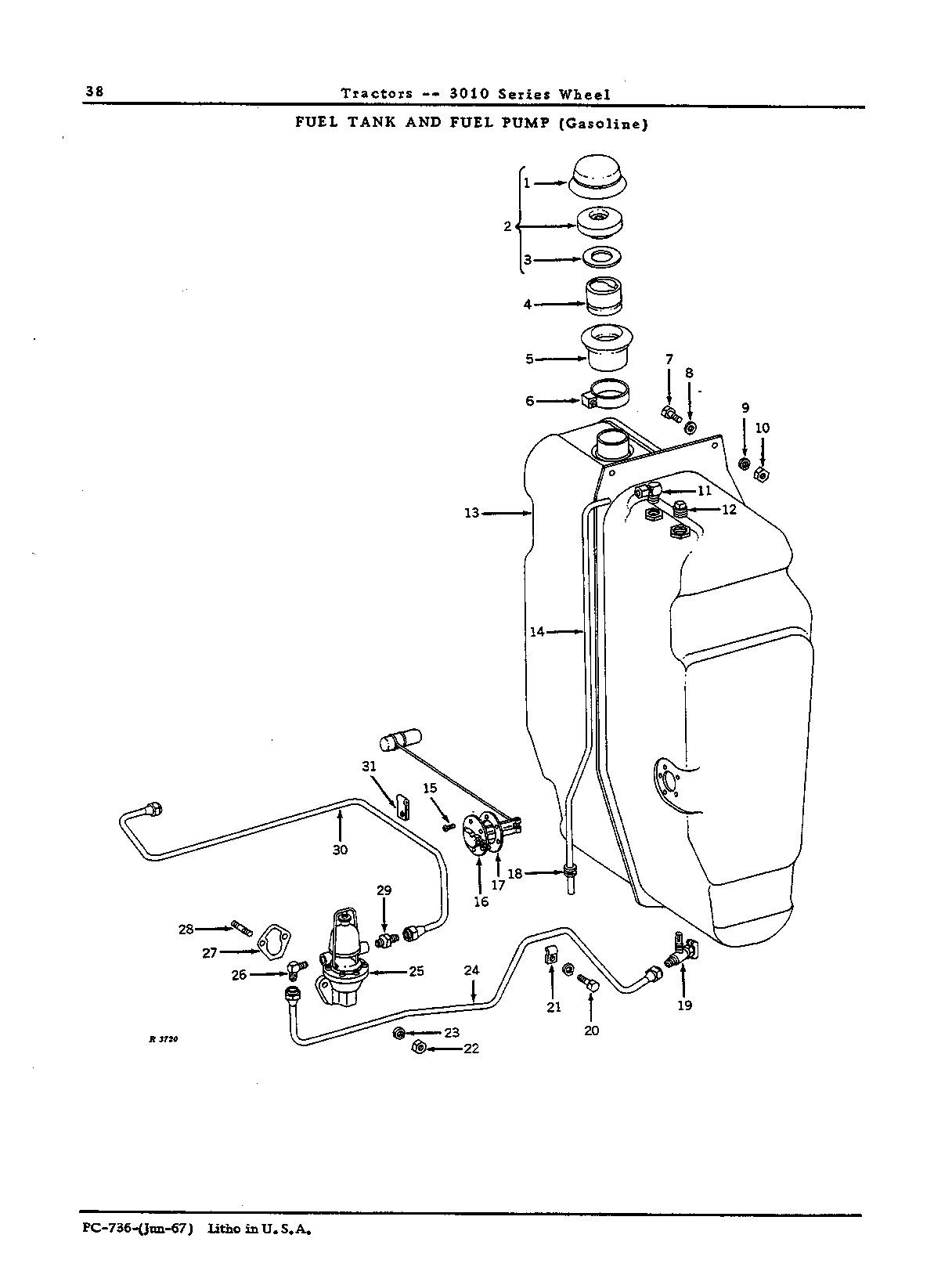Cap: Fuel filter