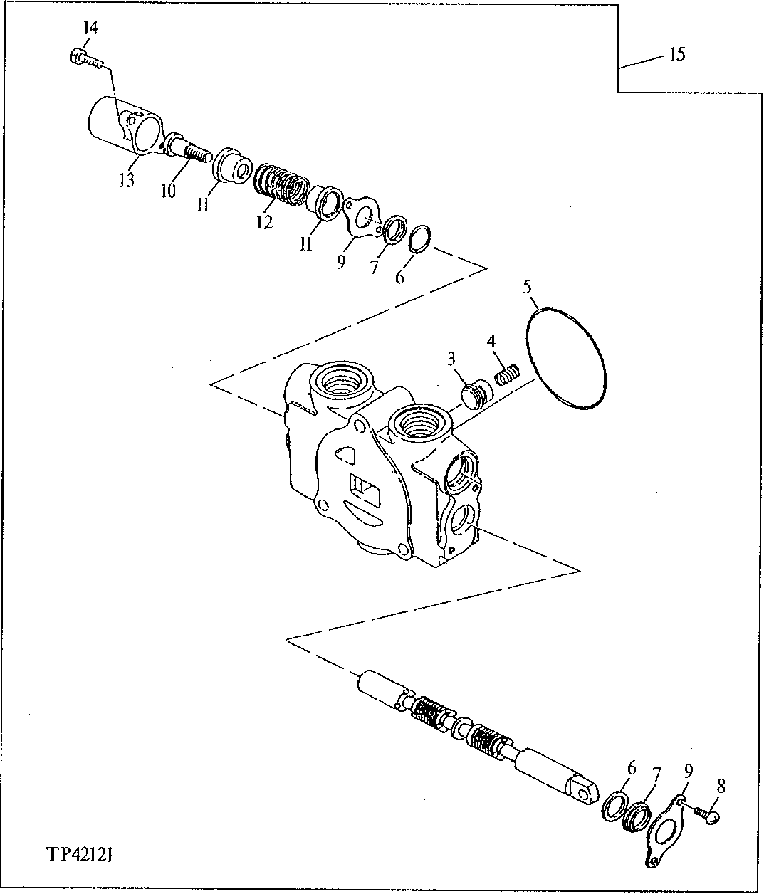 HYDRAULIC CONTROL VALVE SECTION (AUXILIARY) (THIRD FUNCTION)