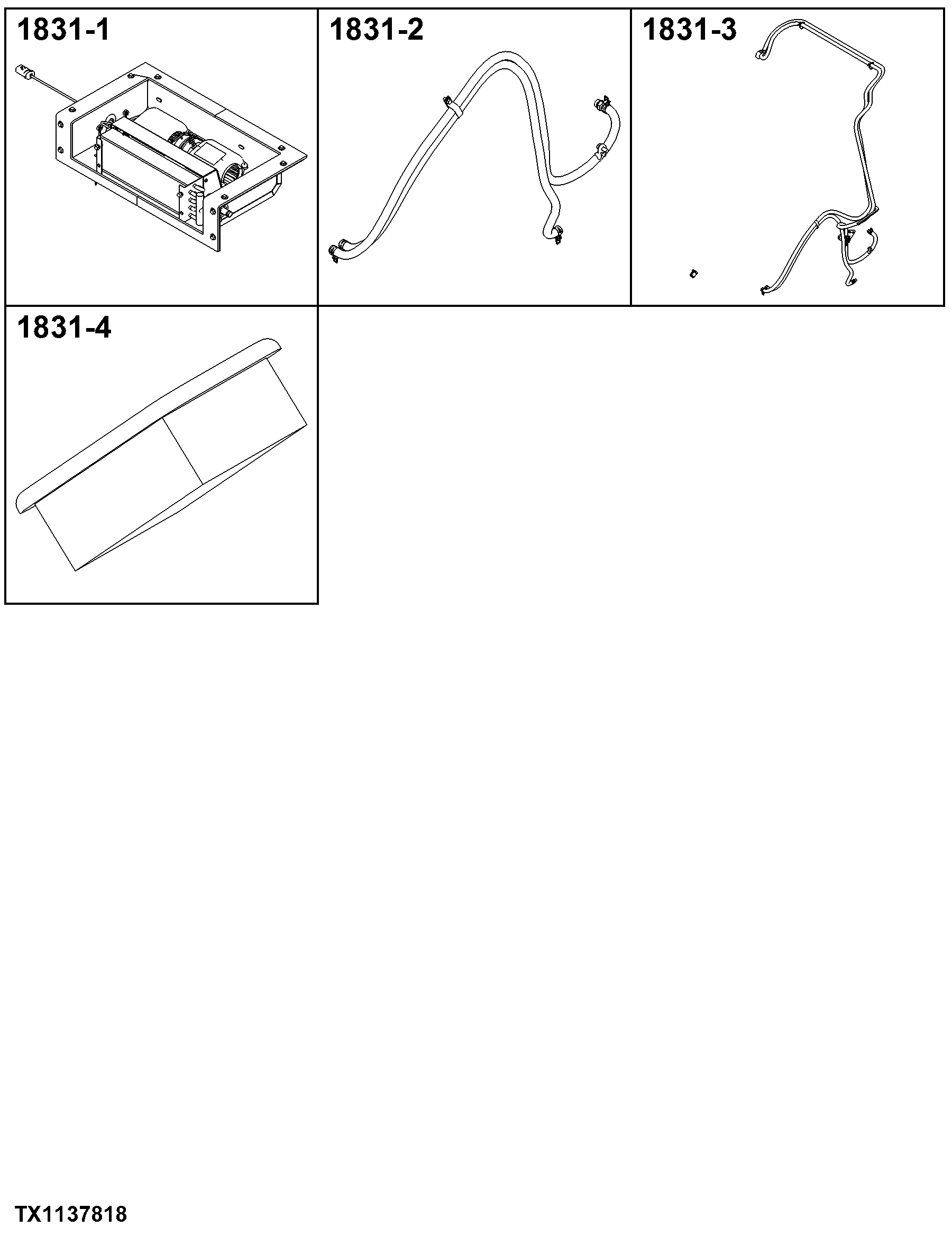 1831 Heater, Hoses and Controls