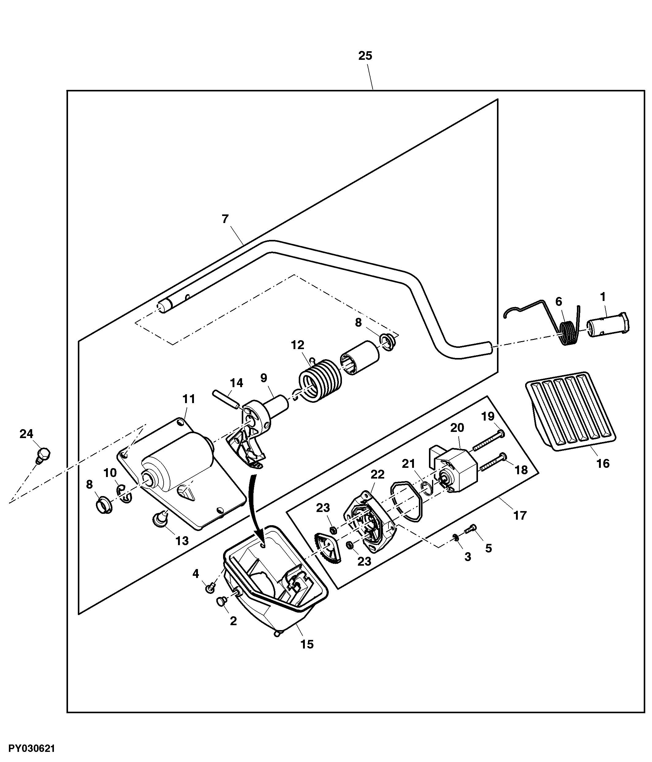 Accelerator Pedal with Electronic Speed Control