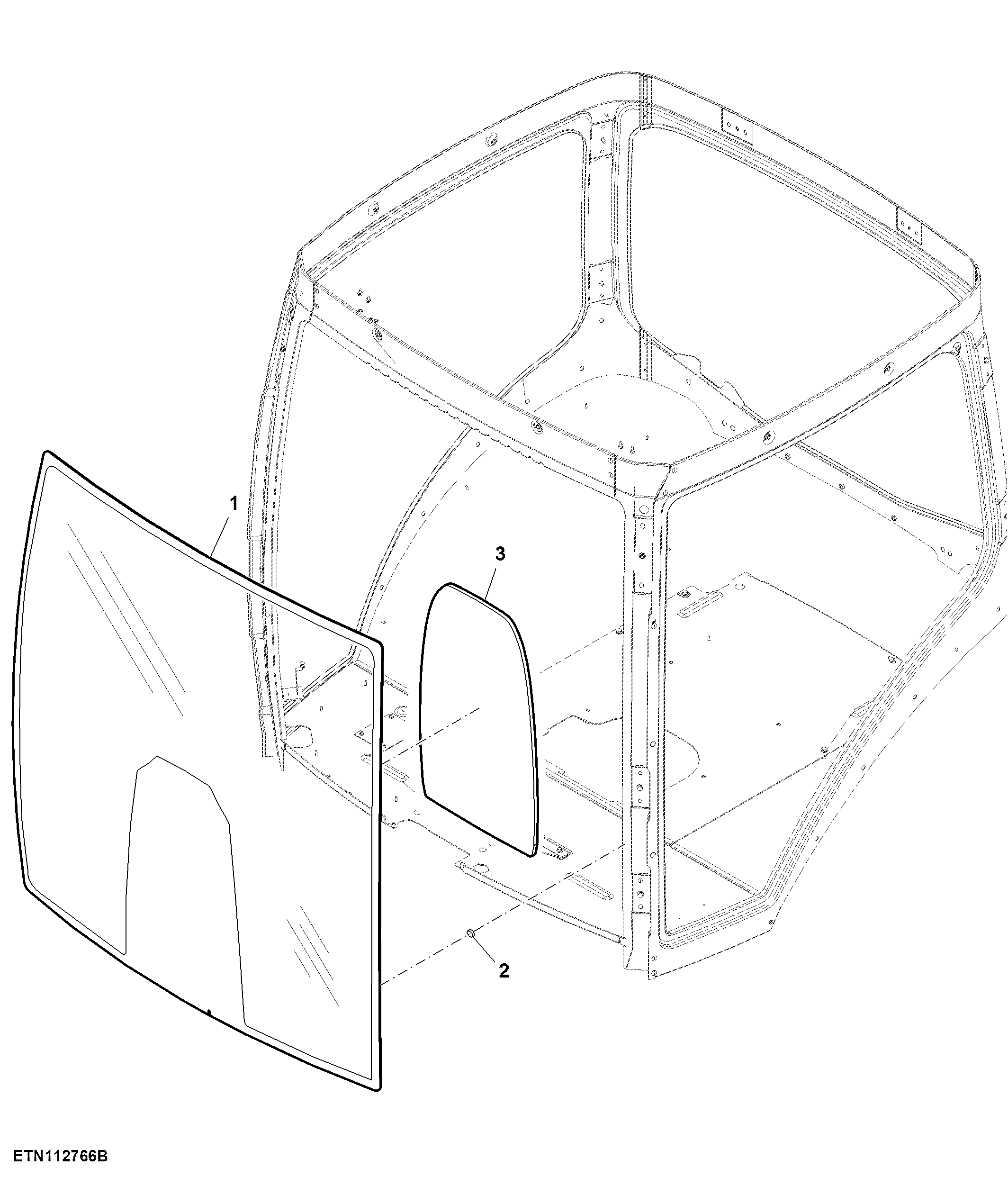 Front Windshield, Laminated, W/ Barrier, Group 47/ 48 Tires