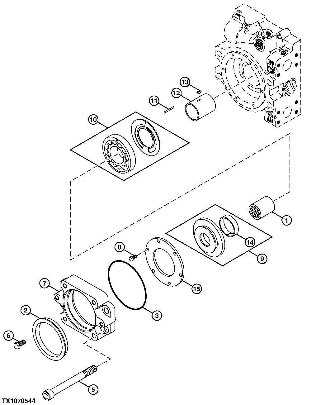 Hydrostatic Pump Charging System and Filtration Manifold