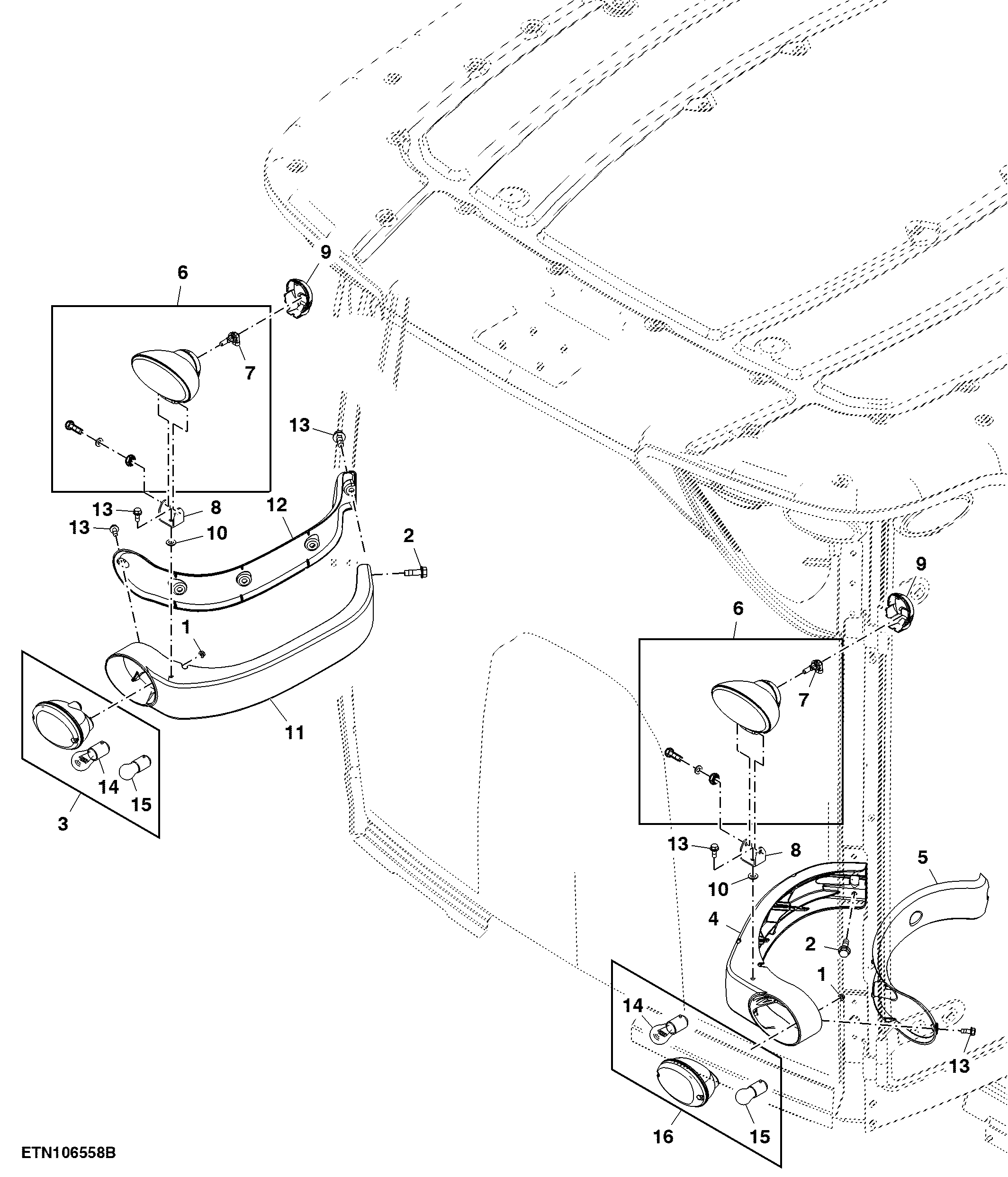 Halogen Position Lights, W/ Mid-body, T2 Engine
