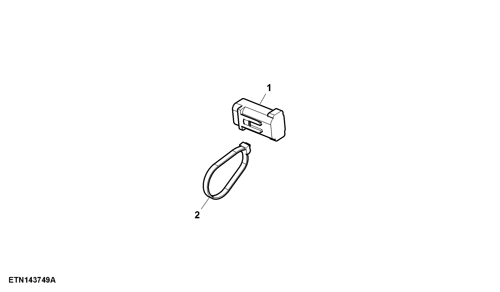 Protection Cap, Wiring Harness, 2WD Front Axle, W/O Steering Angle Sensor