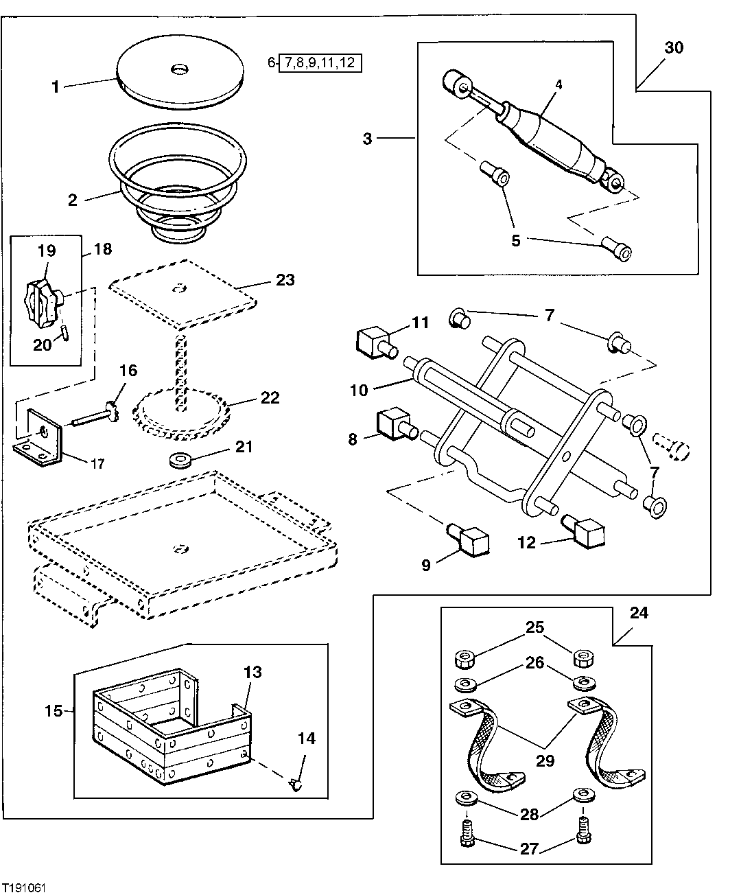 SEAT SUSPENSION & SHOCK ABSORBER (WITH SUSPENDED SEAT)