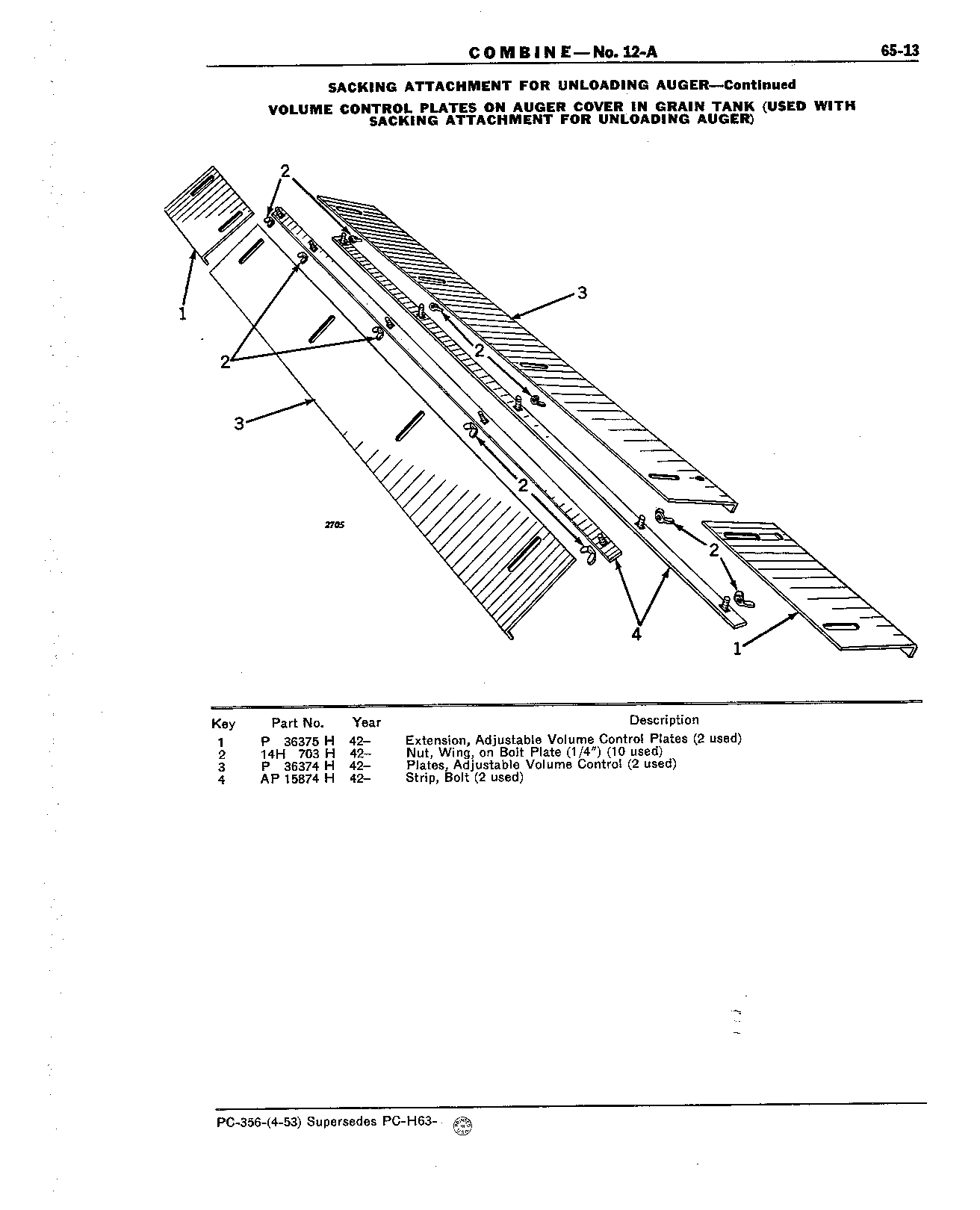Section 65-Sacking Attachment (Continued)