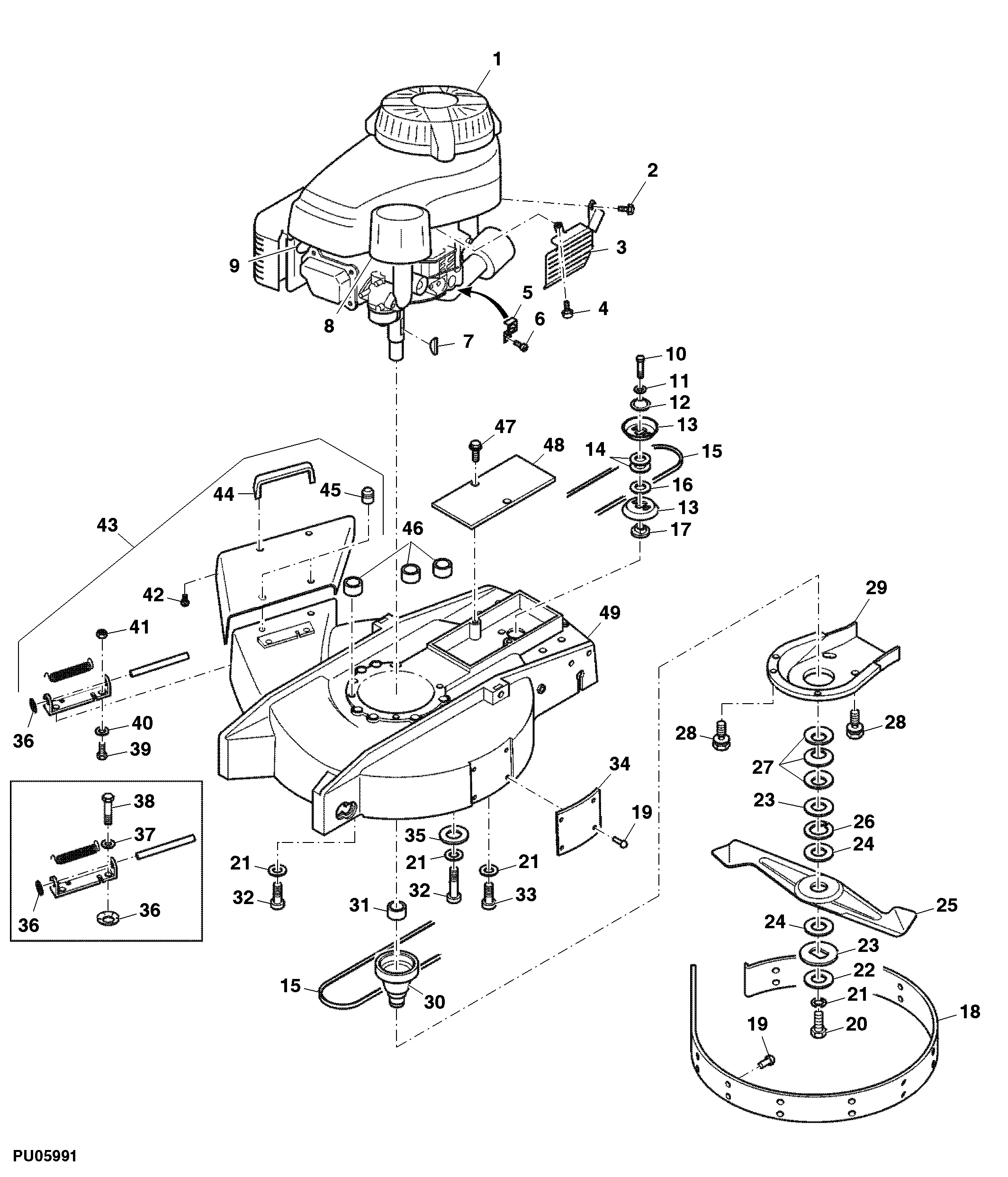 Housing, Engine, Mower Deck, Discharge, Drive