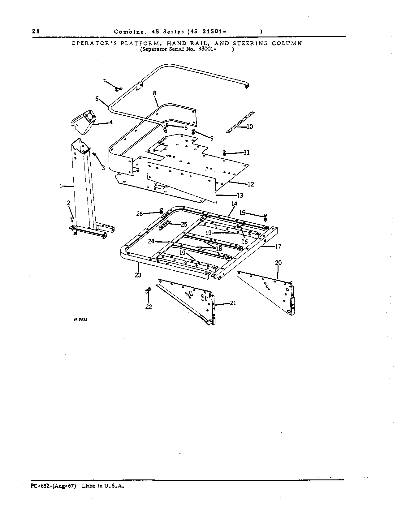 Operator's Platform Ladder and Controls (Continued)