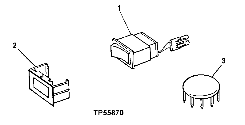 ROCKER SWITCHES AND PLUG ASSEMBLY (SN -590067)