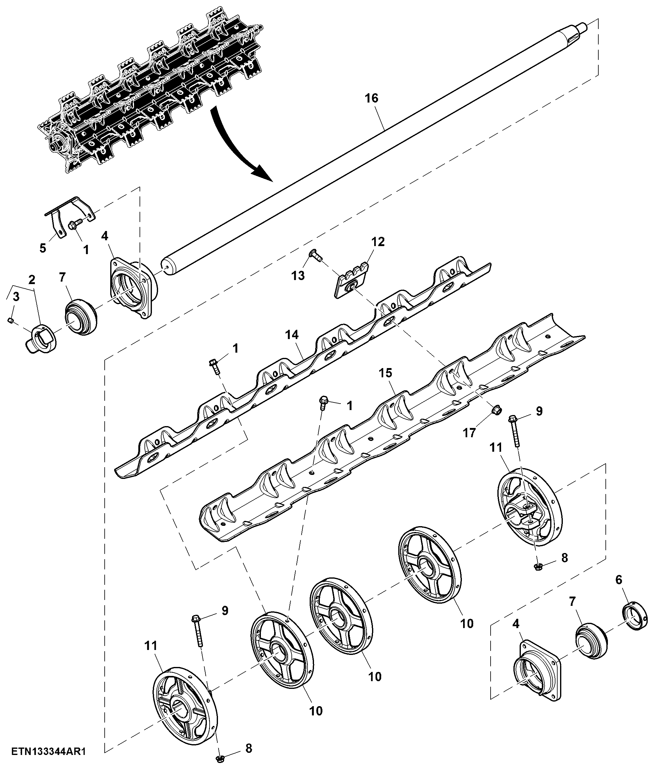 Feed Accelerator Stone Trap Drive Beater, High Capacity
