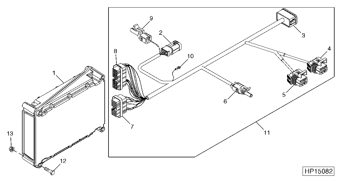 TouchSet™ Automatic Combine Adjustment Wiring Harness