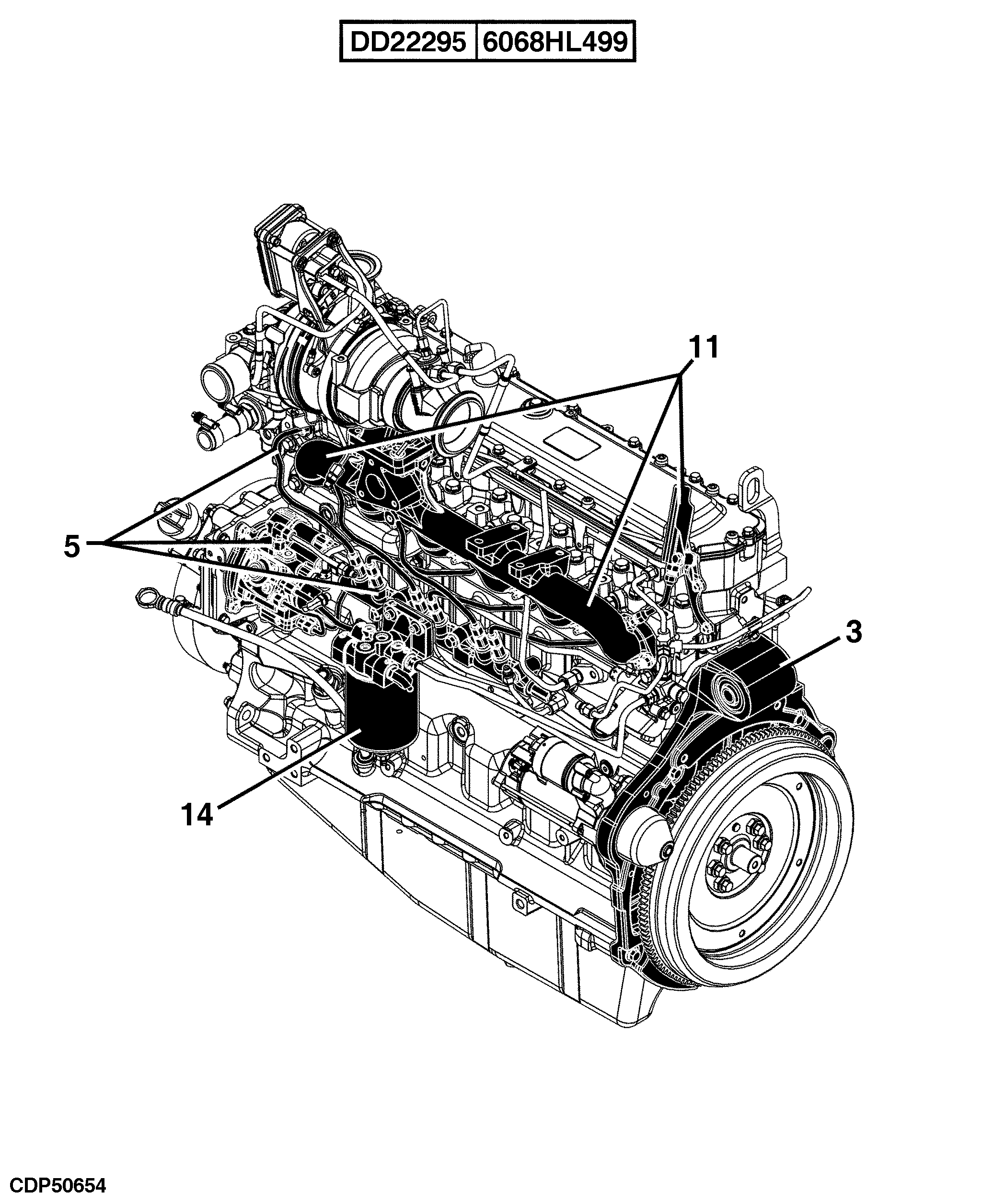 E1 Engine 6068HL499-DD22295-ETN111220