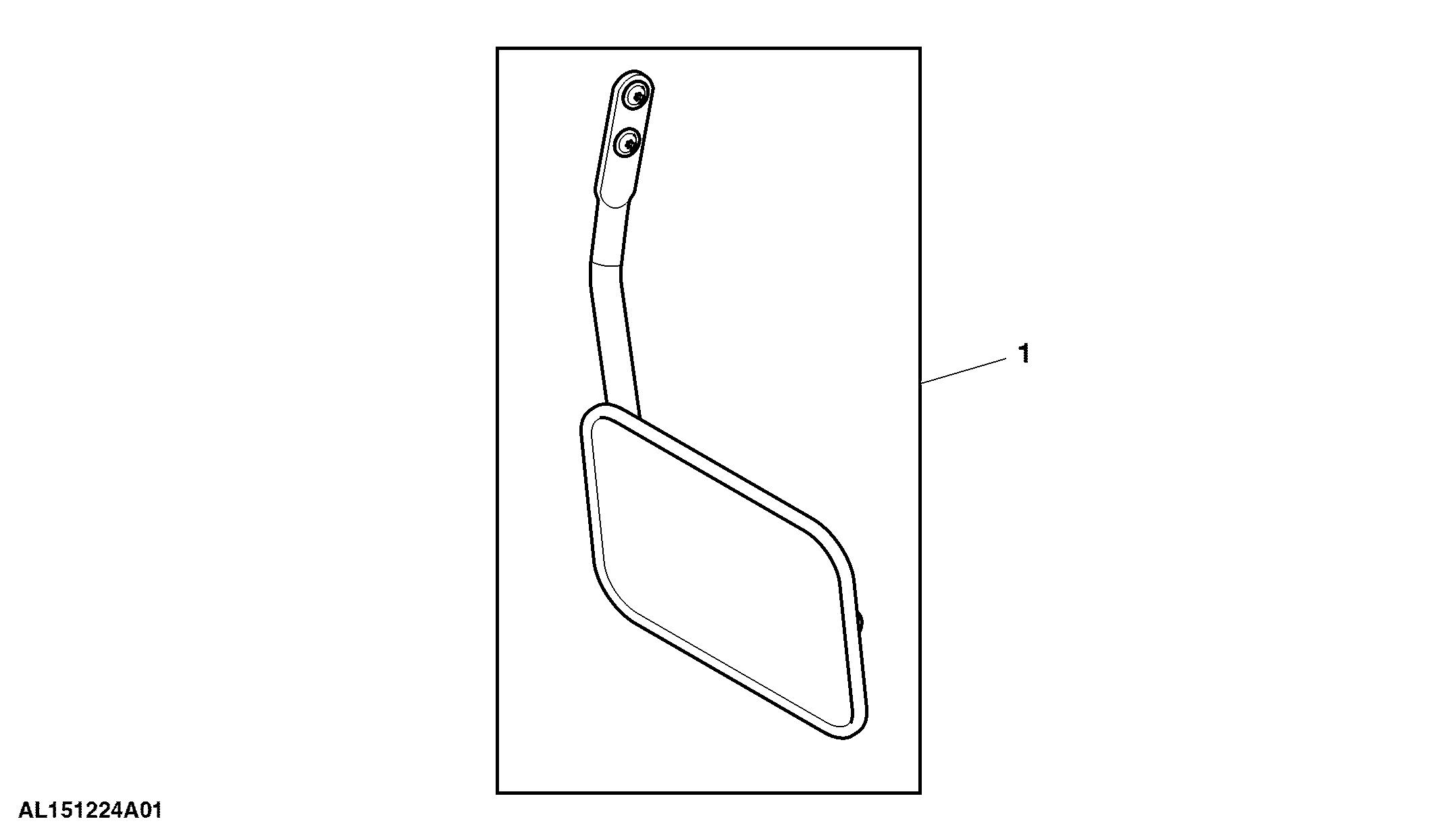 Attachment, Rear View Hitch Mirror