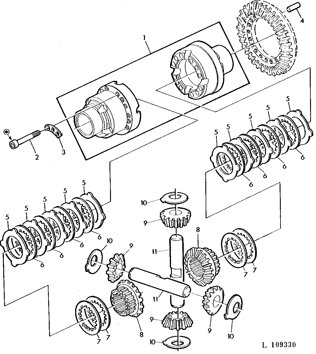 FRONT WHEEL DRIVE DIFFERENTIAL MULTI-DISK LOCK